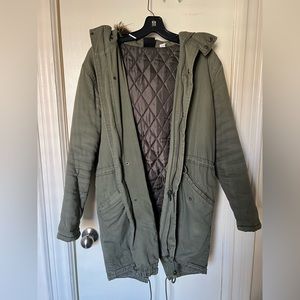 Urban Outfitters Oversized Olive Parka from